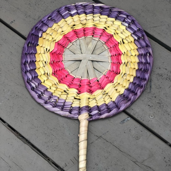Colorful Circle Hand Fan - Picture 3 of 8